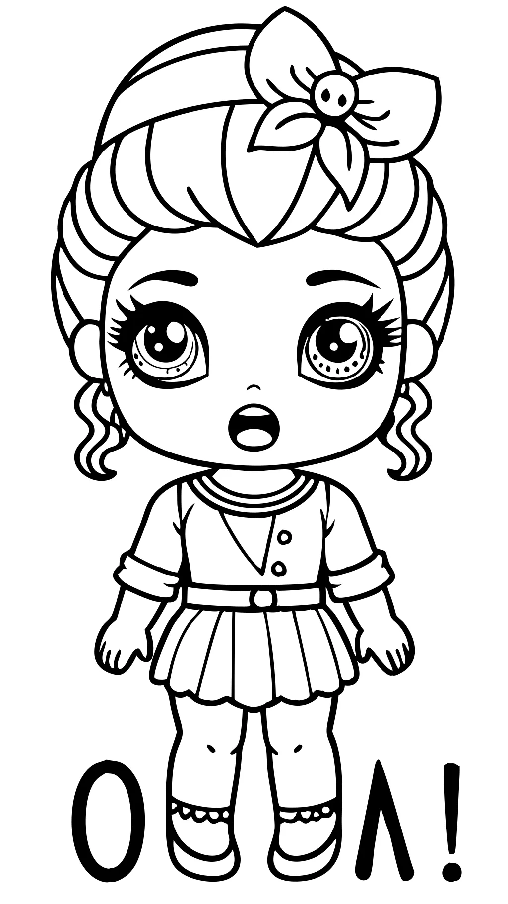 omg dolls coloring pages